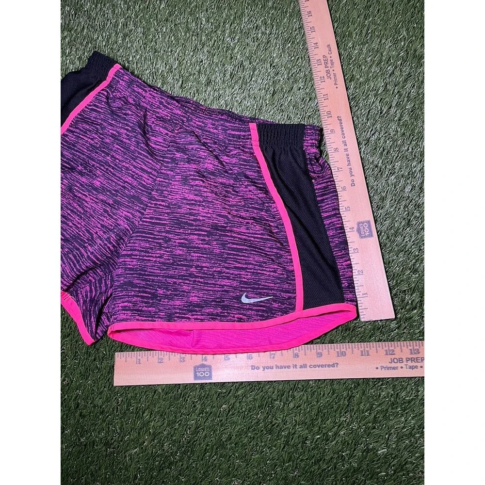 Nike Dri-FIT Women's Athletic Shorts Pink Black Polyester XS Quick Dry
